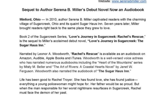 Rachel's Rescue (Audiobook) Press Release_7-2021_Page_1